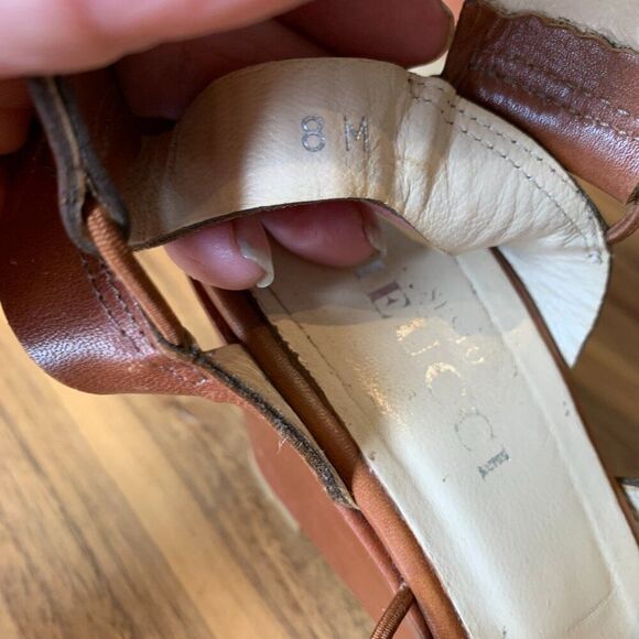 Sesto Meucci shoe wedge heel, leather, strappy, sandal, Italian made, platform - Picture 8 of 16